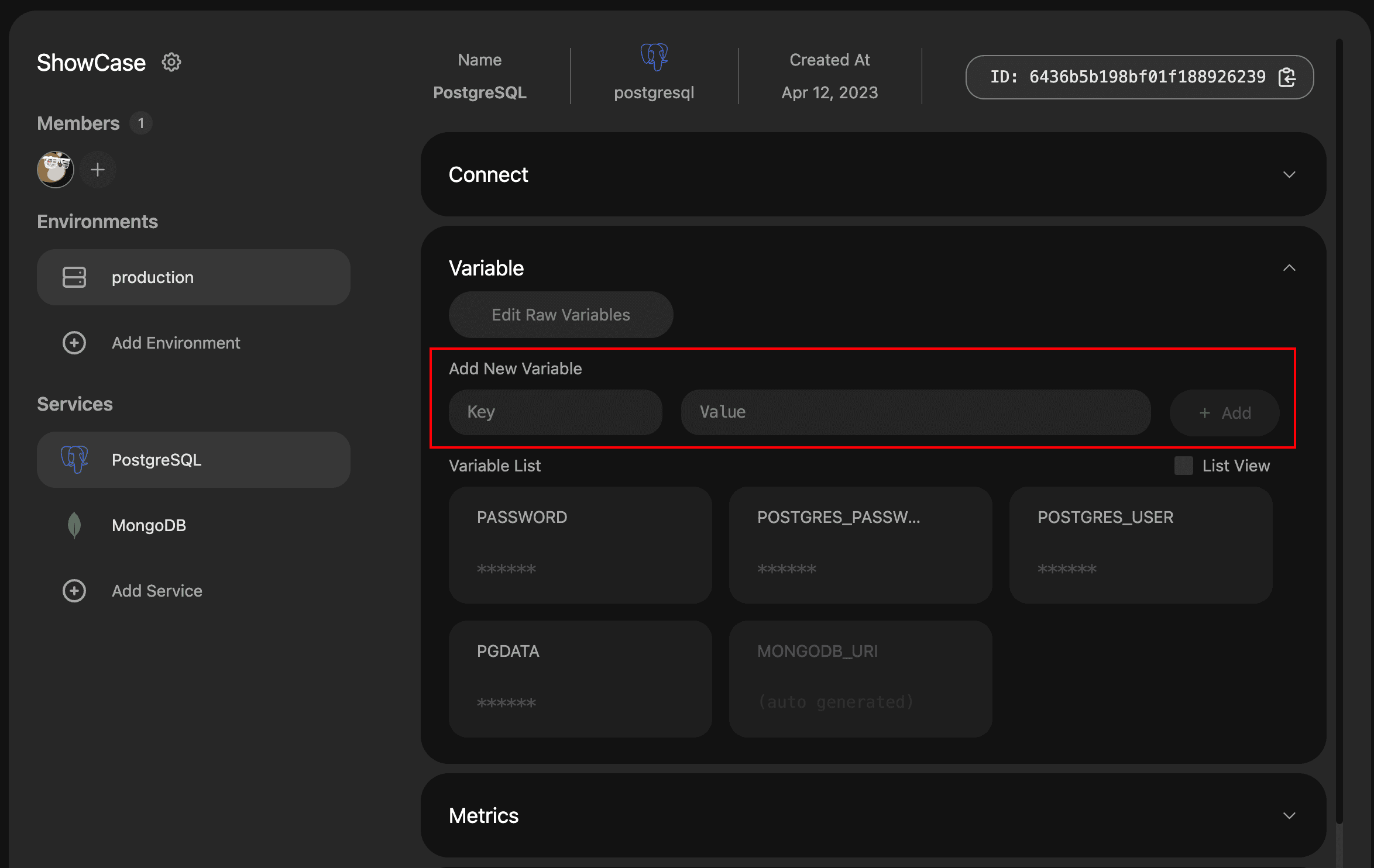 environment variables