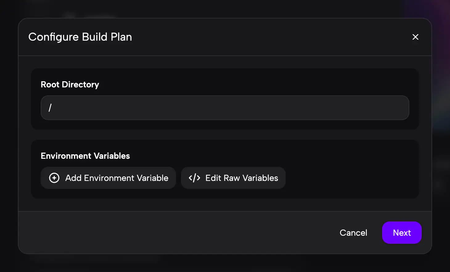Build configuration