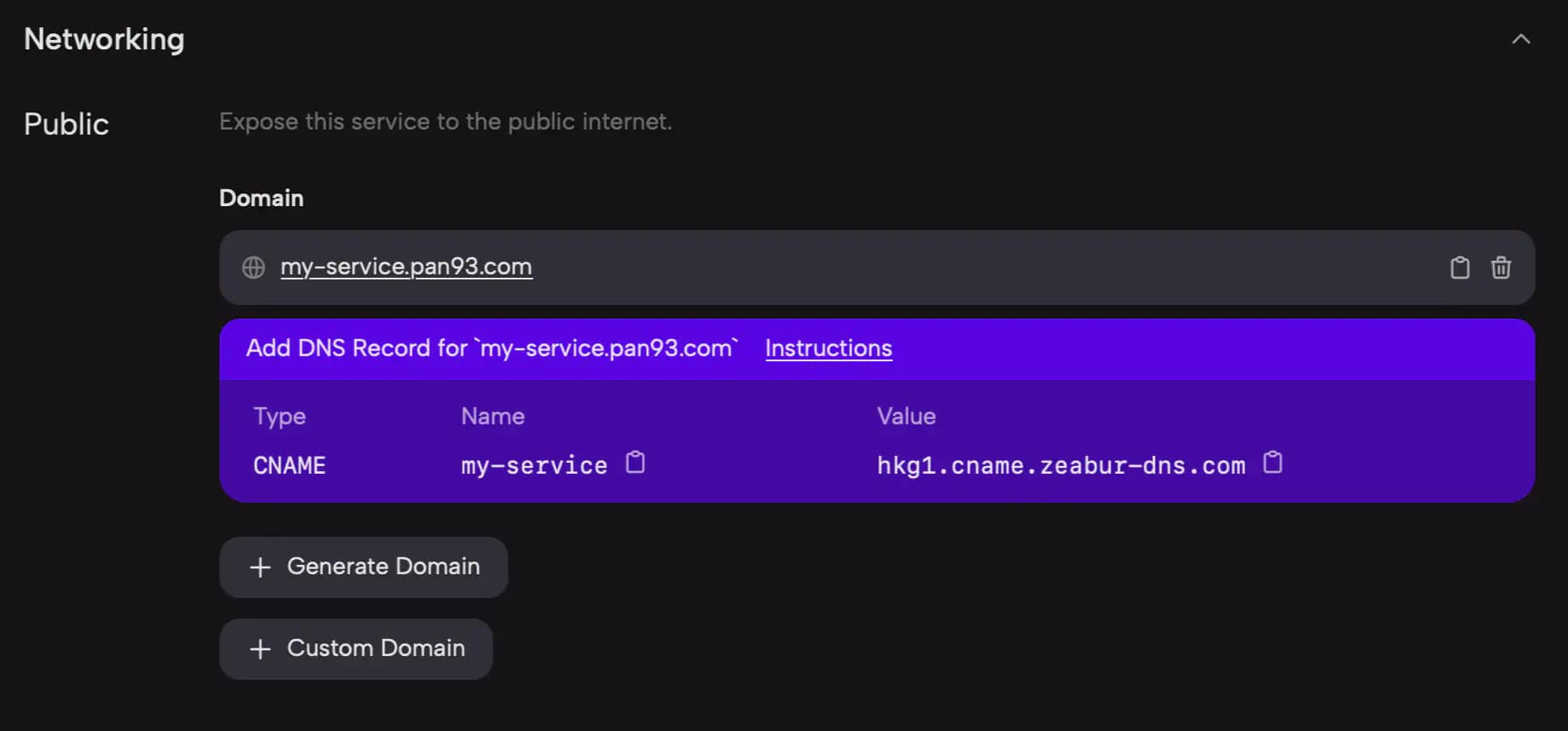 Setting DNS for your domain