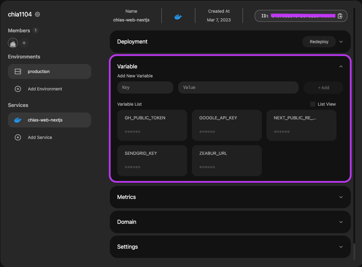 Environment Variables